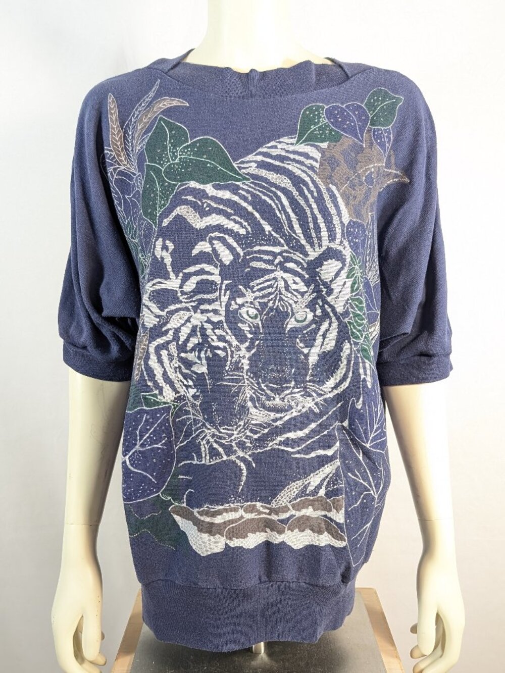 Floral Tiger short sleeve sweatshirt